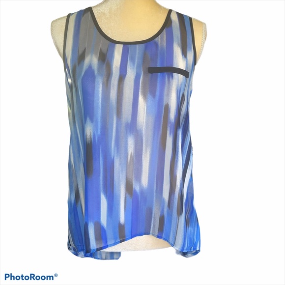 BCX High Low Sheer Blouse - Picture 1 of 8